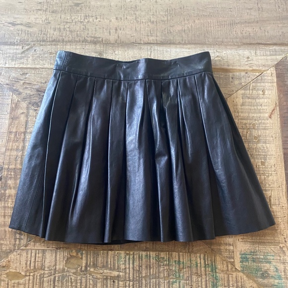 Alice and Olivia, leather, skirt